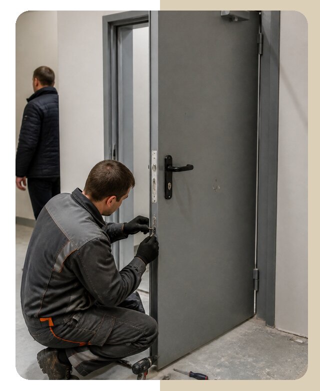 Ремонт противопожарной двери в Бердске по цене 6768 р. | ДвериЛегко-Брд
